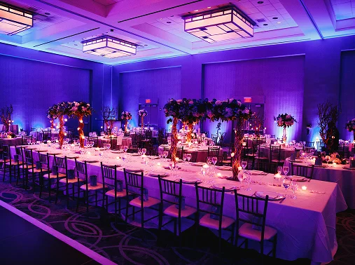 Des salles prêtes à accueillir vos festivités dans un décor féerique